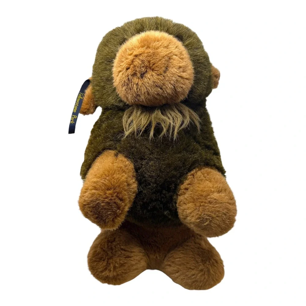 Vintage 1994 Giant Star Yellowstone Park Buffalo Plush Stuffed Animal Bison Tag